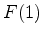 $\displaystyle F(1)$