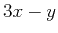$\displaystyle 3x-y$