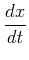 $\displaystyle {dy\over dt}$