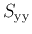 $\displaystyle S_{\rm yy}$