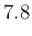 $\displaystyle 7.8$